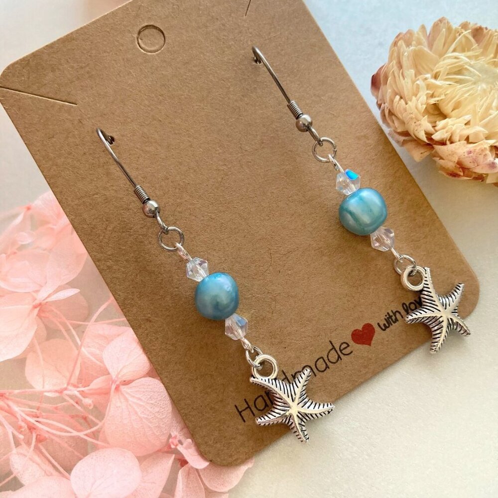 Pearl Earrings / Handmade / Dangle Earrings / Long Earrings / Bohemian